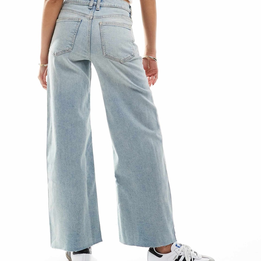 Mango Blue Wide-Leg Jeans